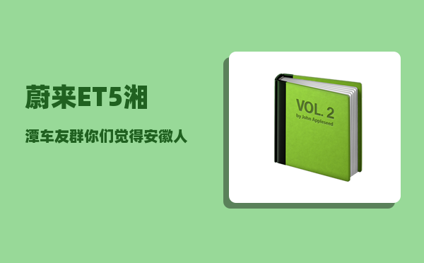 蔚来ET5湘潭车友群_你们觉得安徽人怎么样-图1
