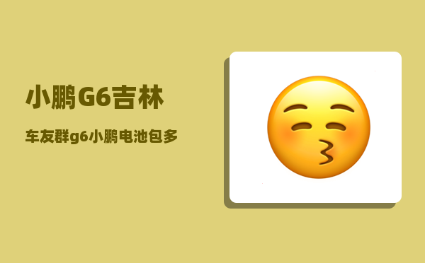 小鹏G6吉林车友群_g6小鹏电池包多大-图1