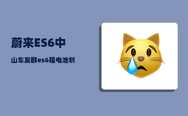 蔚来ES6中山车友群_es6租电池划算吗-图1