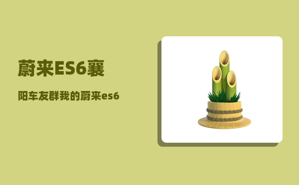 蔚来ES6襄阳车友群_我的蔚来es6为什么没有车辆授权-图1