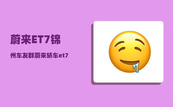 蔚来ET7锦州车友群_蔚来轿车et7音响是哪家的-图1