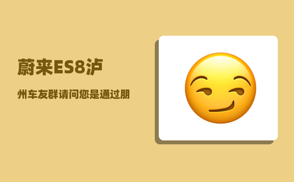 蔚来ES8泸州车友群_请问您是通过朋友口碑或推荐入手的蔚来吗-图1