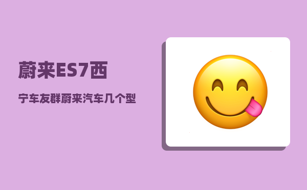 蔚来ES7西宁车友群_蔚来汽车几个型号怎么选-图1