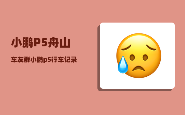 小鹏P5舟山车友群_小鹏p5行车记录仪在手机哪里可以查看-图1