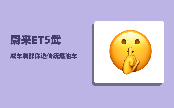 蔚来ET5武威车友群_你选传统燃油车还是新能源汽车-图1