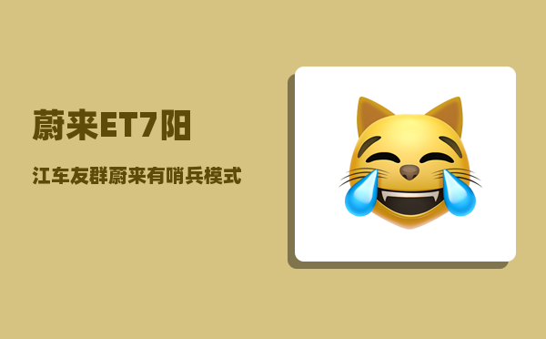 蔚来ET7阳江车友群_蔚来有哨兵模式吗-图1