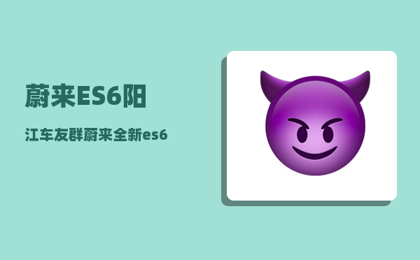 蔚来ES6阳江车友群_蔚来全新es6有常电接口吗-图1