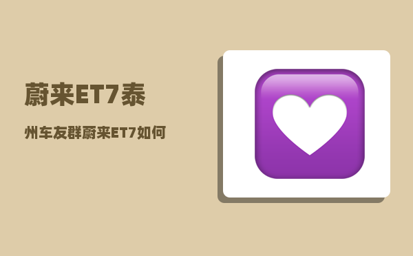 蔚来ET7泰州车友群_蔚来ET7如何关闭录像功能-图1
