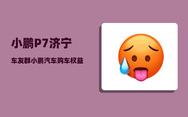 小鹏P7济宁车友群_小鹏汽车购车权益-图1