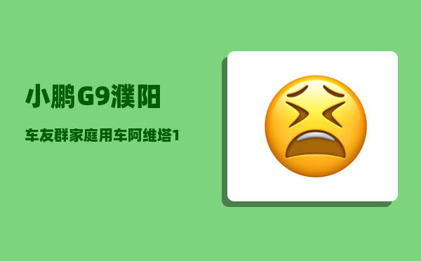 小鹏G9濮阳车友群_家庭用车阿维塔11和小鹏G9-图1
