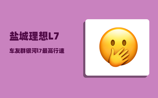 盐城理想L7车友群_银河l7较高行速-图1