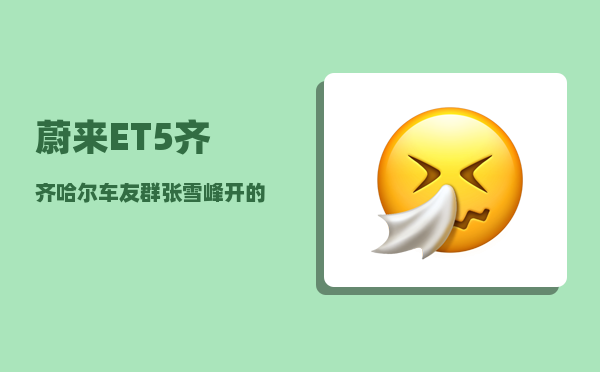 蔚来ET5齐齐哈尔车友群_张雪峰开的什么公司-图1