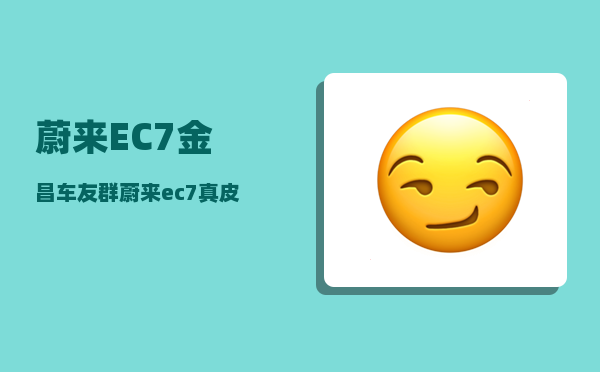 蔚来EC7金昌车友群_蔚来ec7真皮座椅刀口划痕怎么去除-图1