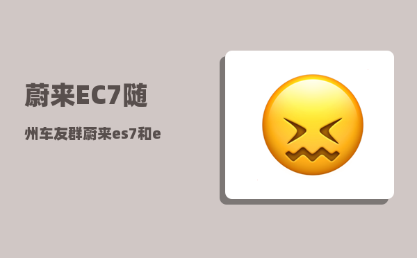 蔚来EC7随州车友群_蔚来es7和ec7哪个值得购买-图1