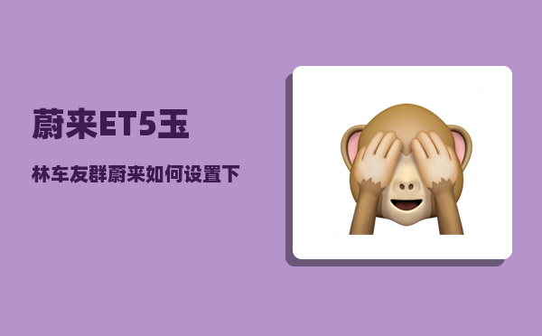 蔚来ET5玉林车友群_蔚来如何设置下车座椅-图1
