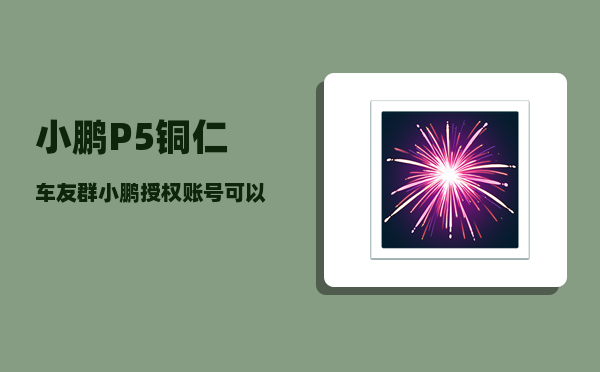 小鹏P5铜仁车友群_小鹏授权账号可以看车辆位置吗-图1