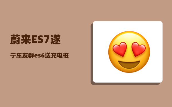 蔚来ES7遂宁车友群_es6送充电桩么-图1