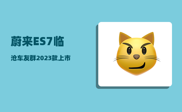 蔚来ES7临沧车友群_2023款上市时间-图1