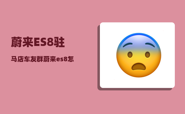 蔚来ES8驻马店车友群_蔚来es8怎么开-图1