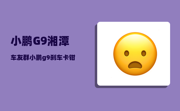 小鹏G9湘潭车友群_小鹏g9刹车卡钳用那个品牌-图1
