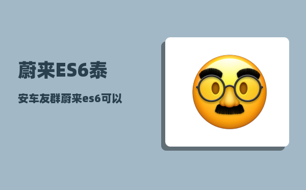 蔚来ES6泰安车友群_蔚来es6可以跑西藏吗-图1