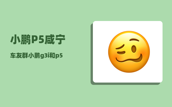 小鹏P5咸宁车友群_小鹏g3i和p5哪个性价比高-图1