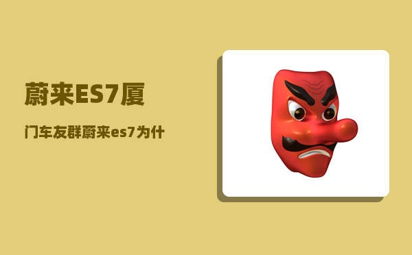 蔚来ES7厦门车友群_蔚来es7为什么卖不好-图1