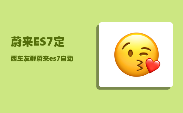 蔚来ES7定西车友群_蔚来es7自动驾驶会超车吗-图1