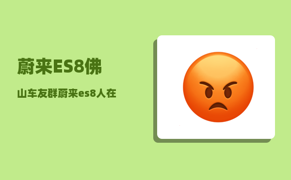 蔚来ES8佛山车友群_蔚来es8人在车里怎么断电-图1