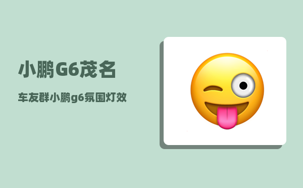 小鹏G6茂名车友群_小鹏g6氛围灯效果-图1