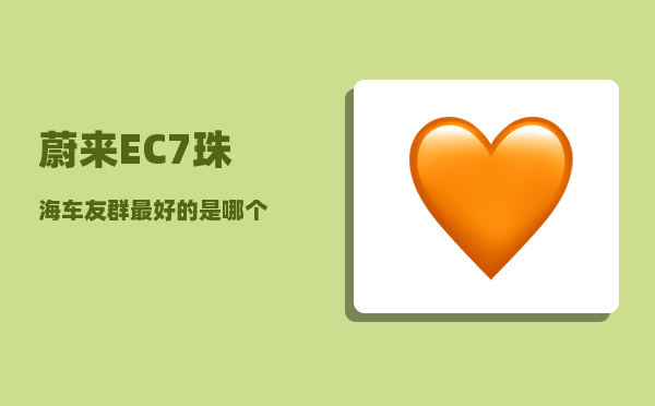 蔚来EC7珠海车友群_较优的是哪个-图1