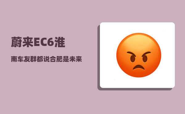 蔚来EC6淮南车友群_都说合肥是未来的深圳-图1