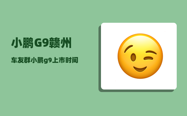 小鹏G9赣州车友群_小鹏g9上市时间-图1