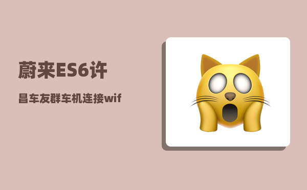 蔚来ES6许昌车友群_车机连接wifi步骤-图1