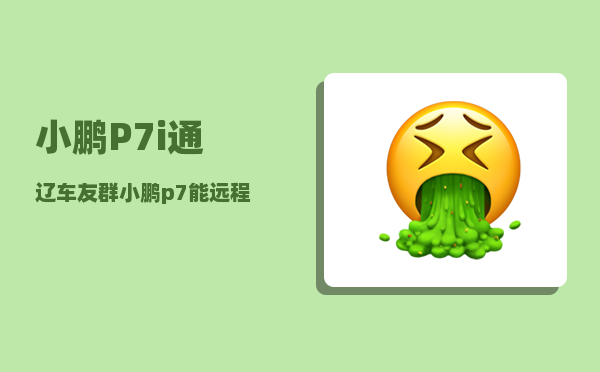 小鹏P7i通辽车友群_小鹏p7能远程启动吗-图1