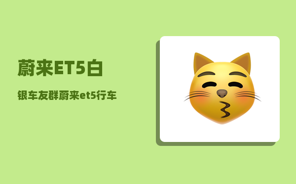 蔚来ET5白银车友群_蔚来et5胎压报警怎么消除-图1