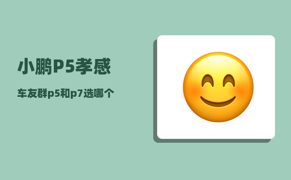 小鹏P5孝感车友群_p5和p7选哪个-图1