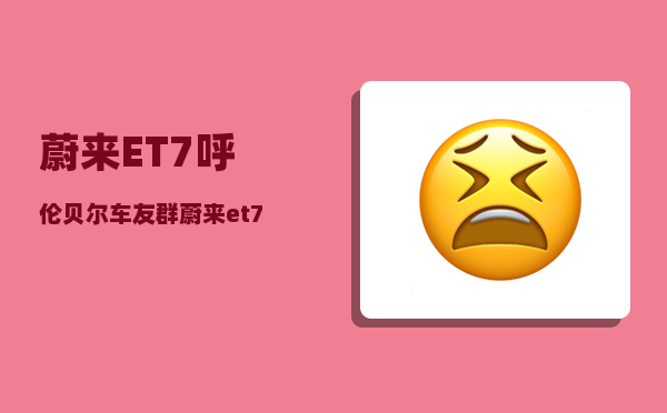 蔚来ET7呼伦贝尔车友群_蔚来et7均衡器怎么调-图1
