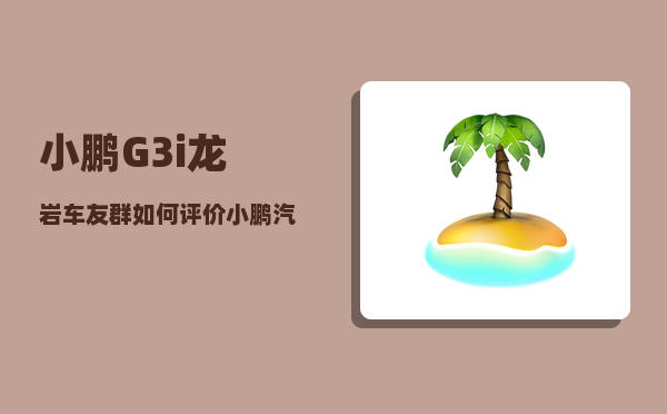 小鹏G3i龙岩车友群_如何评价小鹏汽车-图1