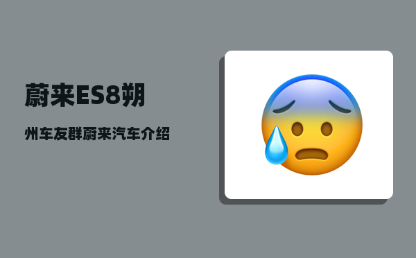 蔚来ES8朔州车友群_蔚来汽车介绍-图1