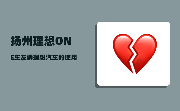 扬州理想ONE车友群_理想汽车的使用年限-图1