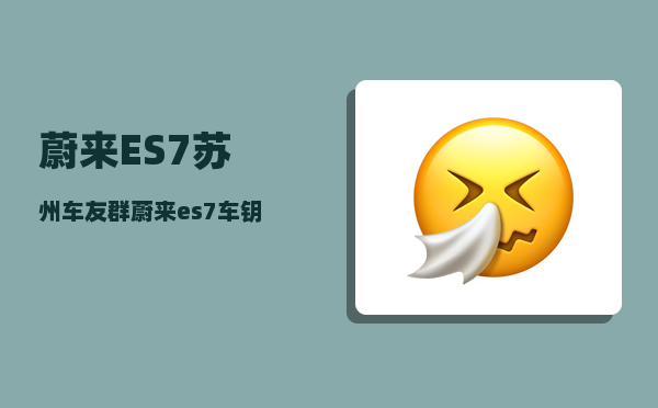 蔚来ES7苏州车友群_蔚来es7车钥匙怎么充电-图1