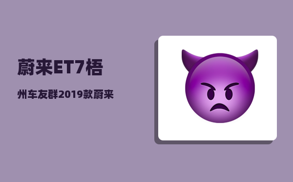 蔚来ET7梧州车友群_2019款蔚来es6车主权益-图1