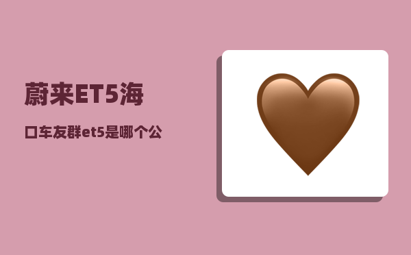 蔚来ET5海口车友群_et5是哪个公司的-图1