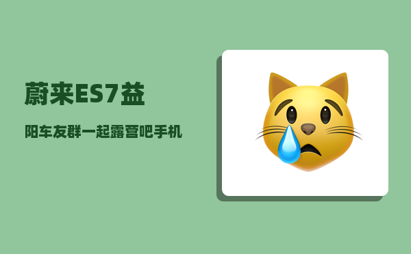 蔚来ES7益阳车友群_一起露营吧手机赞助商有哪些-图1