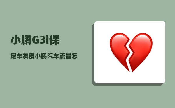 小鹏G3i保定车友群_小鹏汽车流量怎么算-图1
