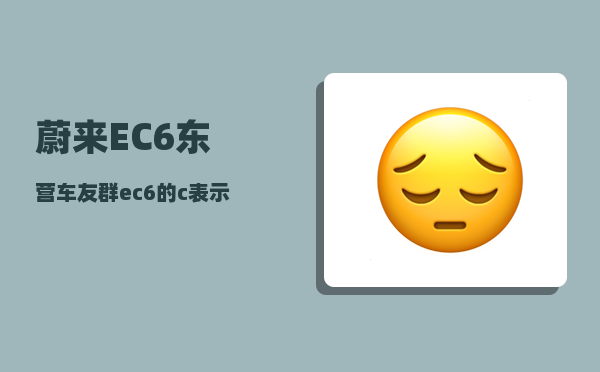 蔚来EC6东营车友群_ec6的c表示什么-图1