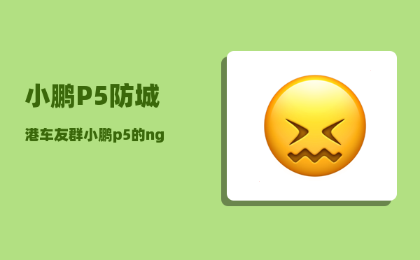 小鹏P5防城港车友群_小鹏p5的ngp支持城市工况吗-图1