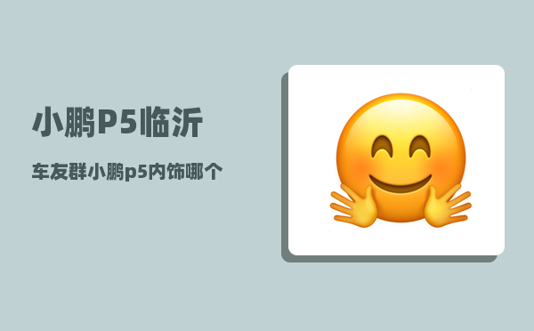 小鹏P5临沂车友群_小鹏p5内饰哪个颜色好看-图1