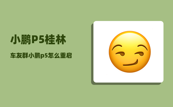 小鹏P5桂林车友群_小鹏p5怎么重启中控屏-图1